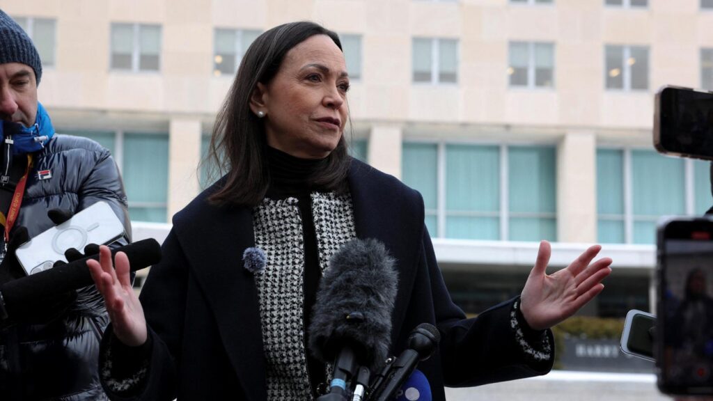 María Corina Machado slips that Venezuela could hold elections in less than a year if Trump gives the green light