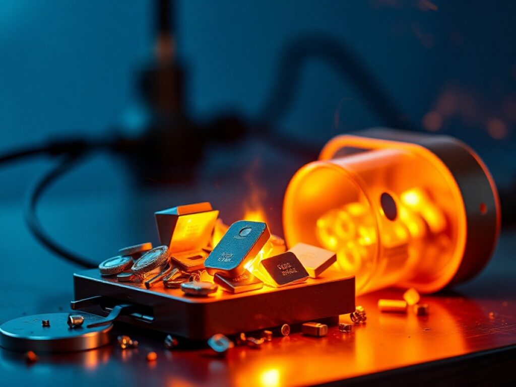 Revolutionary discovery: Vaporizing electronic waste reduces costs and recovers precious metals.